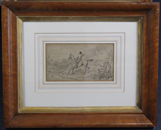 Hablot Knight Browne (Phiz) (1815-1892) Hunting scenes: Tally Ho and another, 5.5 x 10in. and 7 x 10.5in.